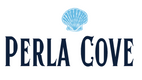 Perla Cove logo with a shell icon on a white background